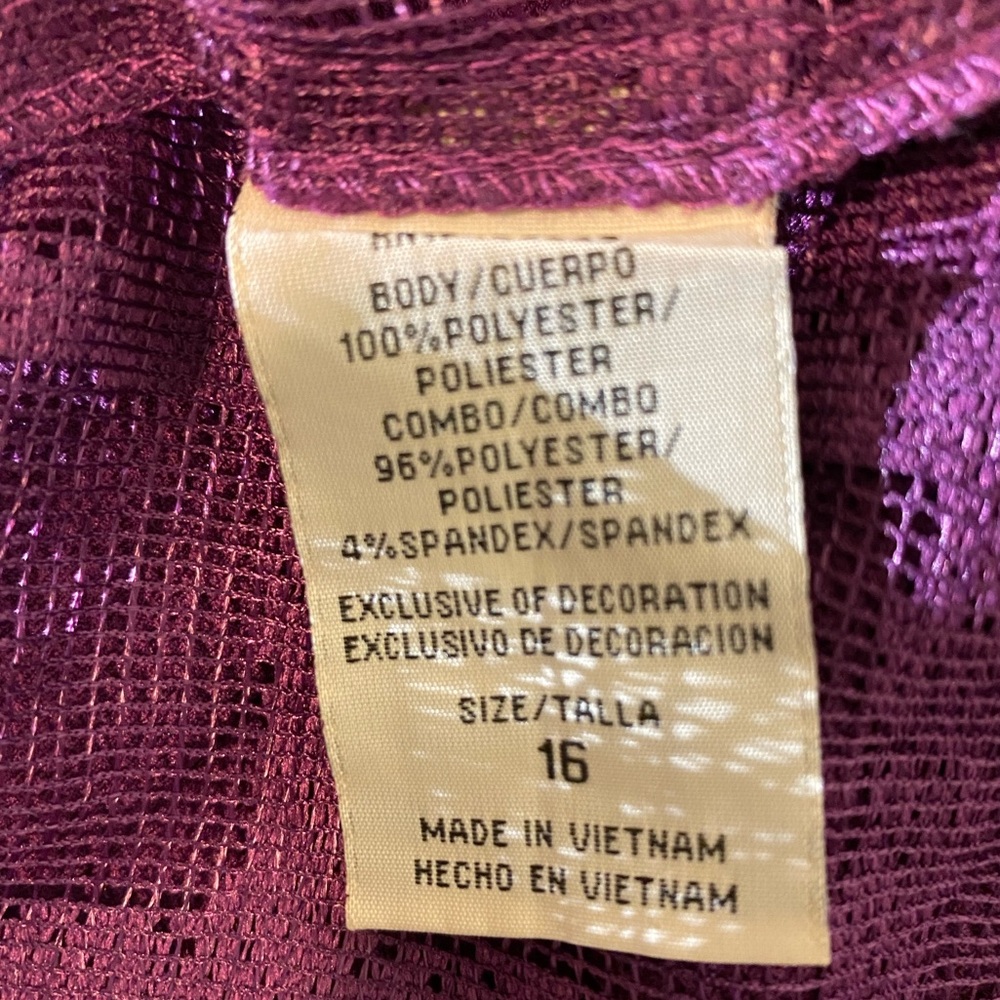 Maya Brooke Chic Sleeveless Midi Dress in Deep Purple Size 16 - Picture 10 of 11